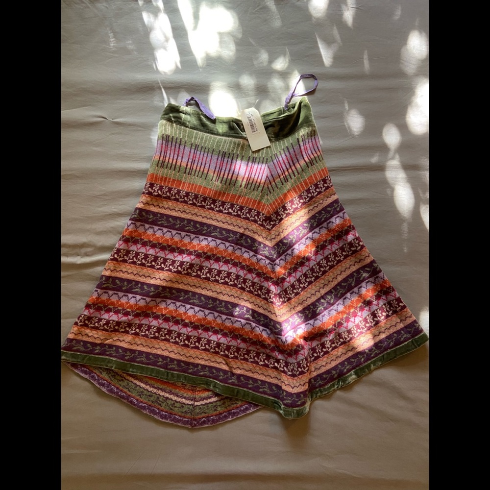 SOLD; Etro Cashmere Wool Silk Winter Skirt